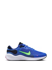 Nike Blue Youth Revolution 7 Trainers - Image 1 of 12