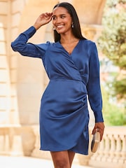 Rochie petrecută Sosandar Satin Mânecă lungă - Imaginea 1 din 5