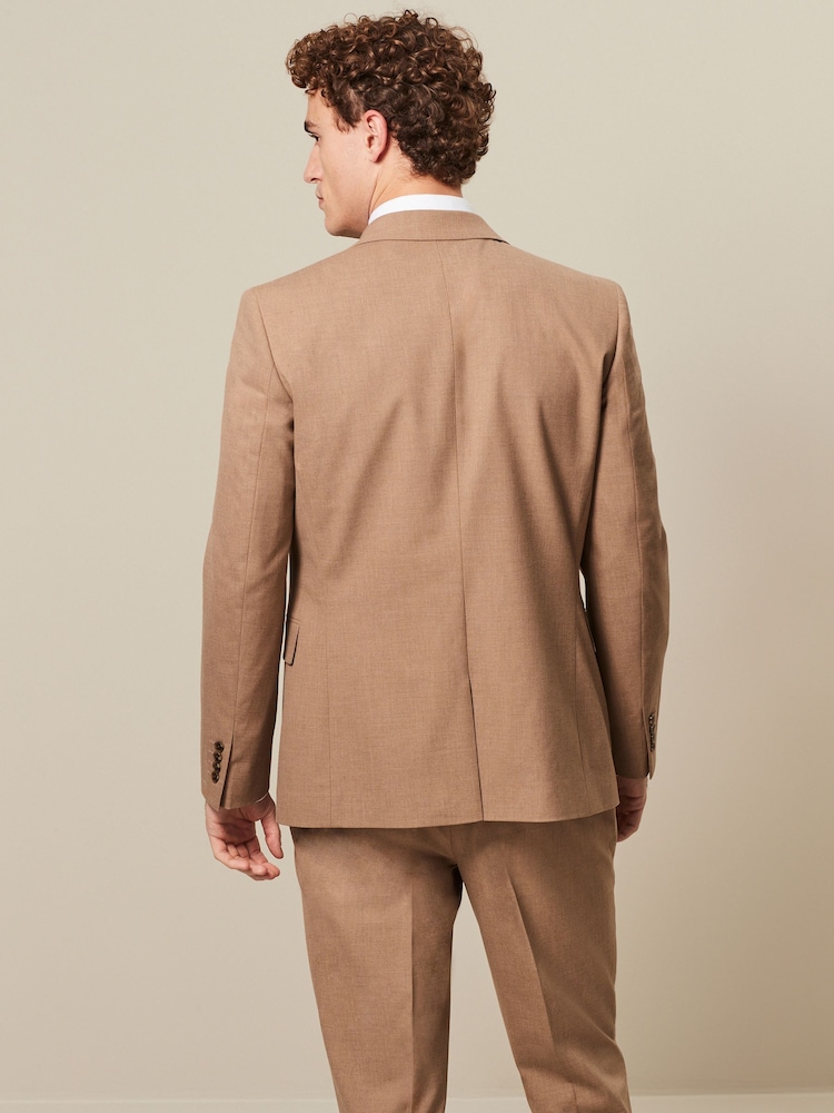 Marne taupe - Slim Fit (Slim Fit) - Veste de costume stretch Motionflex - Image 3 of 8