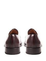 Jones Bootmaker Cambridge Leather Polished Derby Brown Shoes - Image 3 of 5