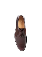 Jones Bootmaker Cambridge Leather Polished Derby Brown Shoes - Image 4 of 5