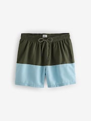 Green/Blue 50/50 Swim Shorts - Image 7 of 12