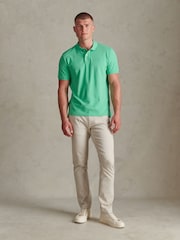Jade Grün - U.S. Polo Assn. Double Horsemen Polo-Shirt - Bild 3 von 6