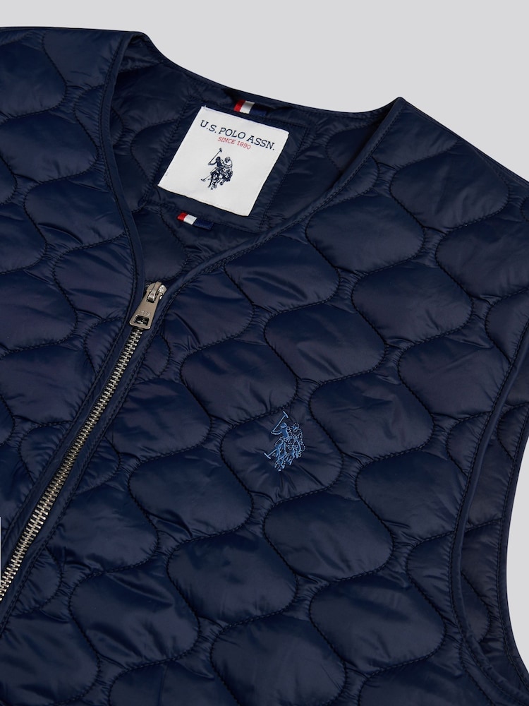 블루 - U.S. Polo Assn. 양파 퀼팅 질레 - 6의 이미지 6