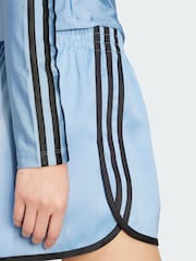 Синій - adidas originals 3 Stripes Sprinter Shorts - Image 4 of 6