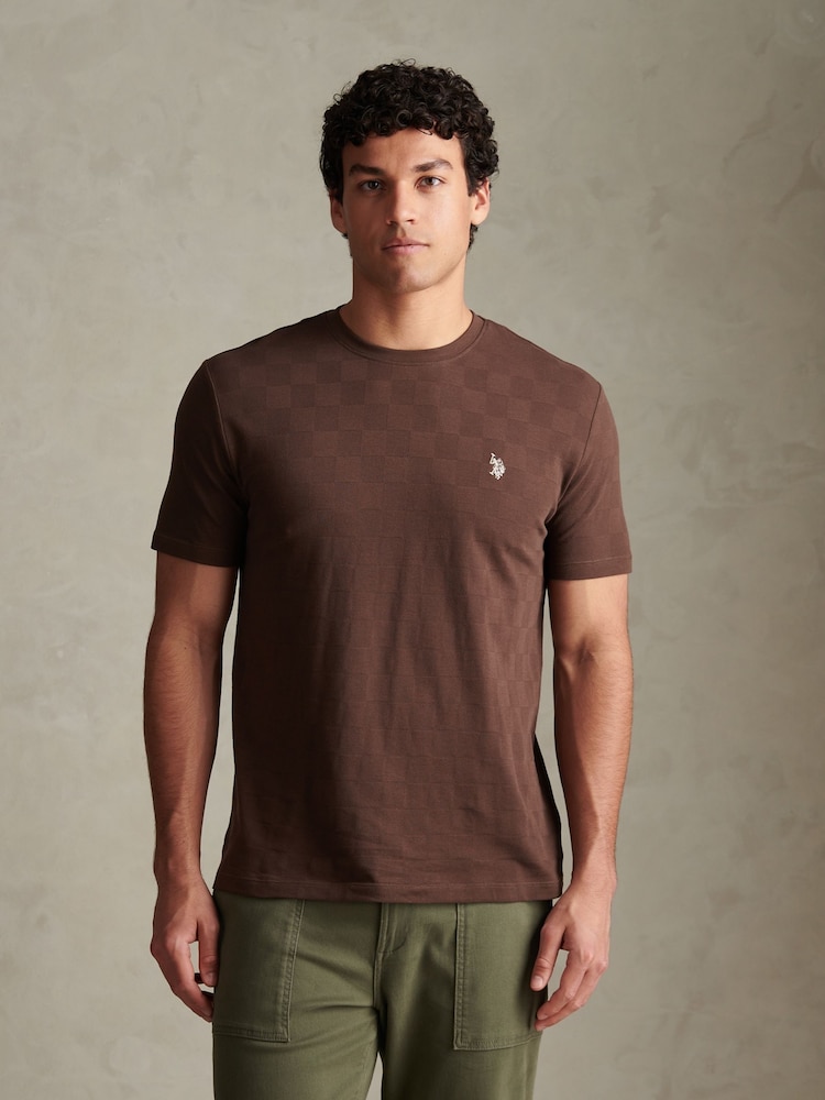 U.S. Polo Assn. T-shirt à texture carrée agrandie - Image 1 sur 6
