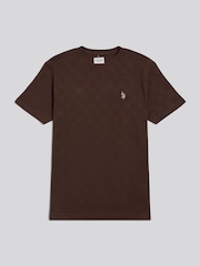 U.S. Polo Assn. T-shirt à texture carrée agrandie - Image 5 sur 6