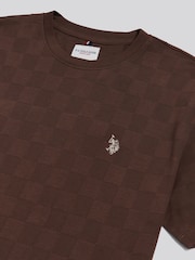 U.S. Polo Assn. T-shirt à texture carrée agrandie - Image 6 sur 6