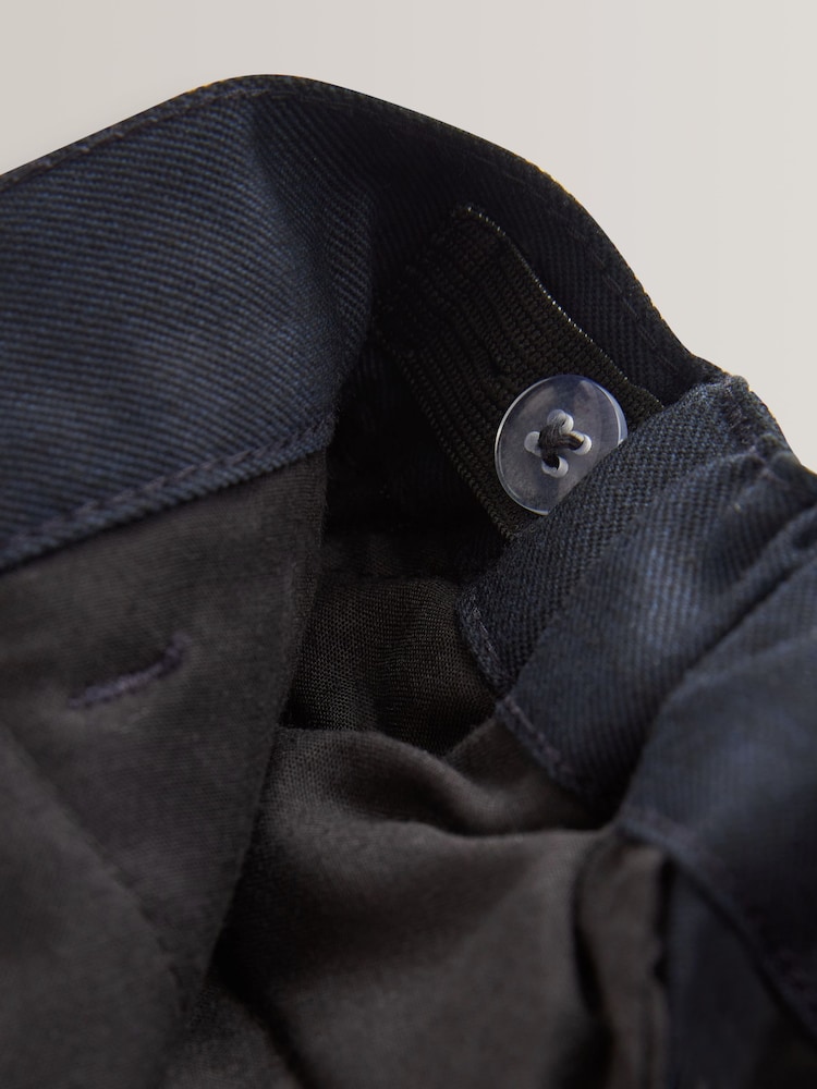 Marineblauw - Formele schoolbroek met smalle pijpen (3 - 17 jr) - Image 6 of 8