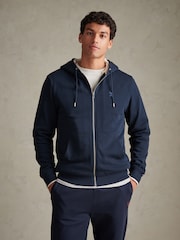 U.S. Polo Assn. Blue Borg-Lined Zip-Through Hoodie - Image 1 of 7