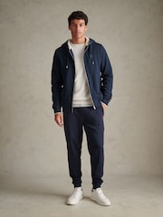 U.S. Polo Assn. Blue Borg-Lined Zip-Through Hoodie - Image 3 of 7