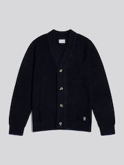 U.S. Polo Assn. Blue Open Collar Knitted Cardigan - Image 6 of 7