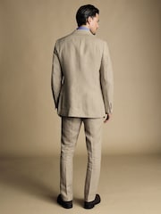 Natural - Charles Tyrwhitt 100% Linen Slim Fit  Jacket - Imagem 3 de 5
