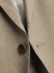 Natural - Charles Tyrwhitt 100% Linen Slim Fit  Jacket - Imagem 5 de 5