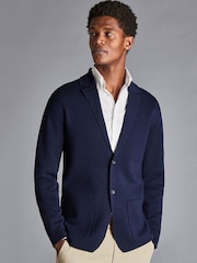 Charles Tyrwhitt Blue Pure Merino Sb Button Blazer - Image 1 of 6