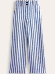 Boden Blue Highbury Linen Trousers - Image 5 of 5
