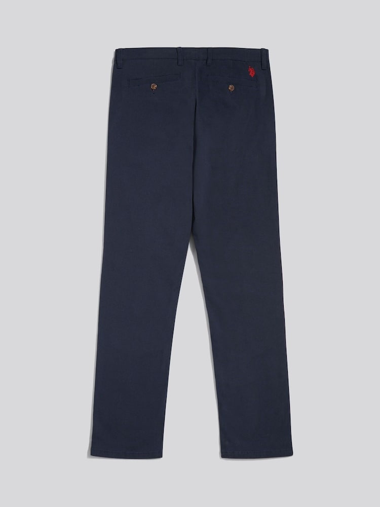 Plavo - U.S. Polo Assn Textured Dobby Trousers - Slika 2 od 4 Plavo - U.S. Polo Assn Textured Dobby Trousers - Slika 2 od 4