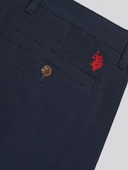 Plavo - U.S. Polo Assn Textured Dobby Trousers - Slika 3 od 4
