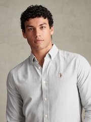 U.S. Polo Assn. Green Oxford Stripe Shirt - Image 2 of 7