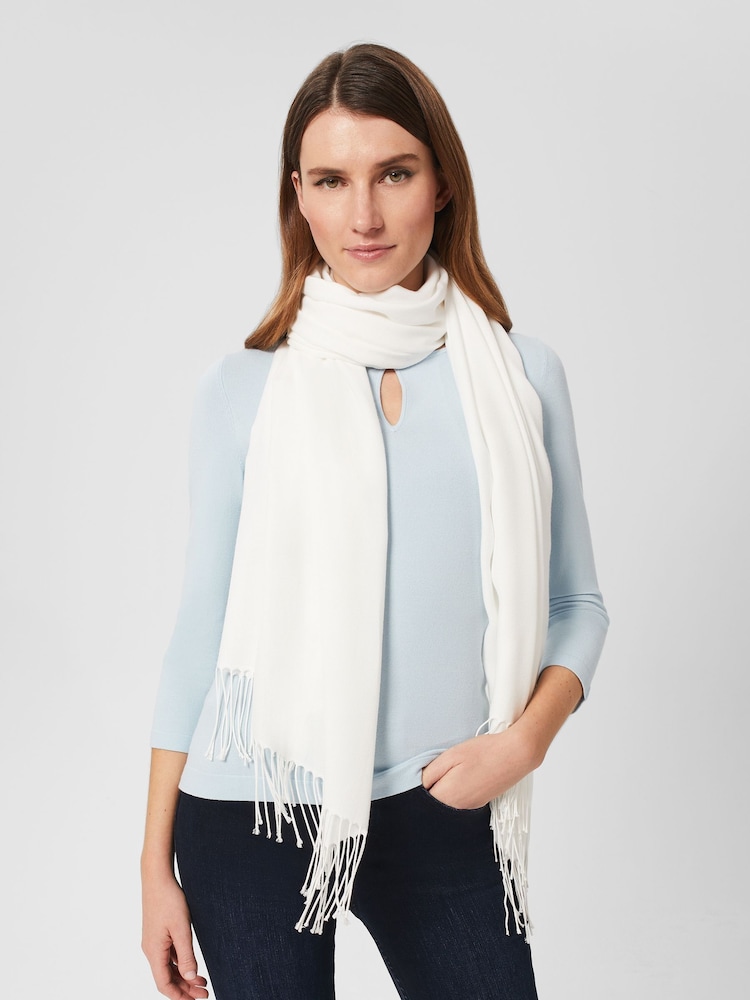 Hobbs Cream Matilda Scarf - Image 1 of 4
