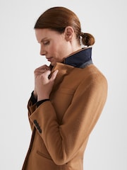 Hobbs Brown Petite Petite Tilda Coat - Image 3 of 4