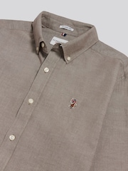 U.S. Polo Assn. Brown Peached Oxford Shirt - Image 6 of 7