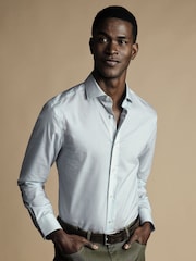 Charles Tyrwhitt Slim Fit Motif Non-Iron Print 100% Cotton Jeans - Изображение 1 из 6