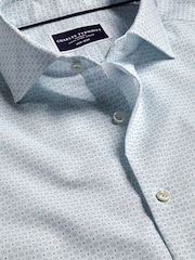 Charles Tyrwhitt Slim Fit Motif Non-Iron Print 100% Cotton Jeans - Изображение 5 из 6