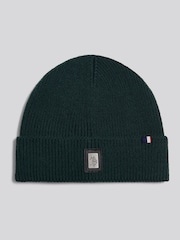 U.S. Polo Assn. Green Engraved Metal Badge Knitted Beanie - Image 1 of 3