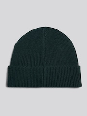 U.S. Polo Assn. Green Engraved Metal Badge Knitted Beanie - Image 2 of 3