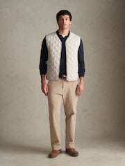 크림 - U.S. Polo Assn. 양파 퀼팅 질레 - 7의 이미지 3