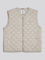 크림 - U.S. Polo Assn. 양파 퀼팅 질레 - 7의 이미지 6
