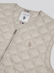 크림 - U.S. Polo Assn. 양파 퀼팅 질레 - 7의 이미지 7