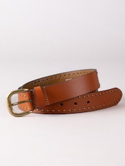 Marrón - Cinturón con tachuelas Sandale de Lakeland Leather - Imagen 1 de 3