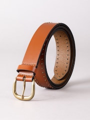 Marrón - Cinturón con tachuelas Sandale de Lakeland Leather - Imagen 2 de 3