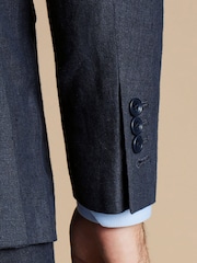 Azul - Charles Tyrwhitt 100% Linen Jacketde ajuste clássico - Imagem 4 de 5