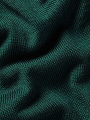 Charles Tyrwhitt Green Pure Merino V-Neck Jumper - Image 5 of 5
