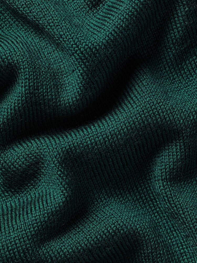 Charles Tyrwhitt Green Pure Merino V-Neck Jumper - Image 5 of 5