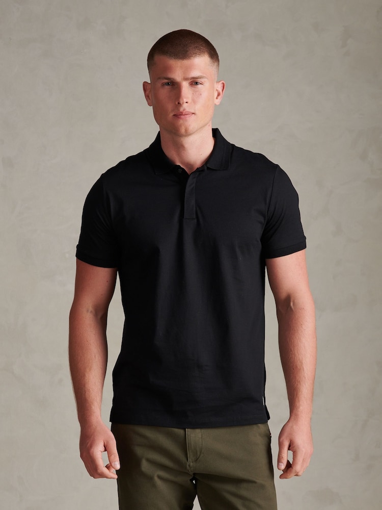 U.S. Polo Assn Black Premium Cotton Polo Shirt - Image 1 of 8 U.S. Polo Assn Black Premium Cotton Polo Shirt - Image 1 of 8