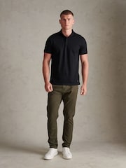 U.S. Polo Assn Black Premium Cotton Polo Shirt - Image 3 of 8