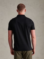 U.S. Polo Assn Black Premium Cotton Polo Shirt - Image 4 of 8