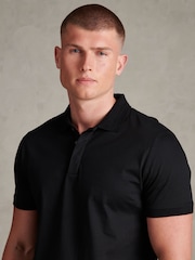 U.S. Polo Assn Black Premium Cotton Polo Shirt - Image 5 of 8
