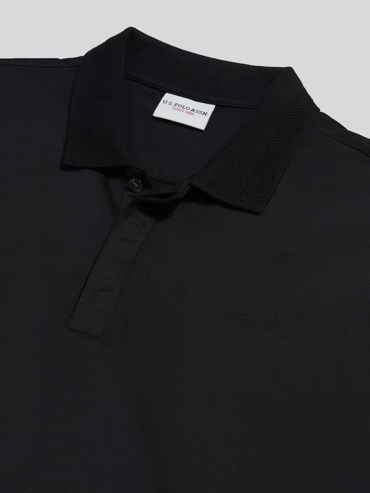 U.S. Polo Assn Black Premium Cotton Polo Shirt - Image 8 of 8 U.S. Polo Assn Black Premium Cotton Polo Shirt - Image 8 of 8