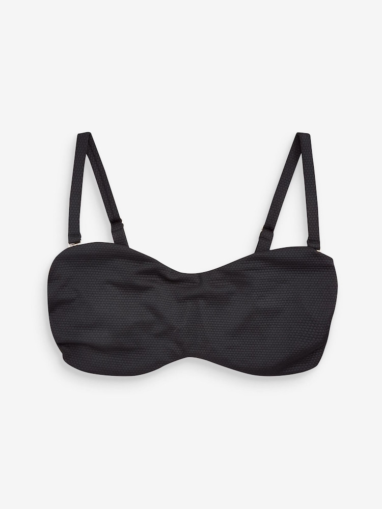 Black Bandeau Top Bella DD+ Bikini Top - Image 4 of 4