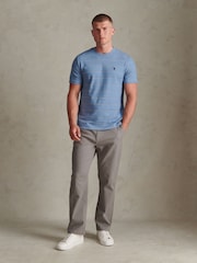 U.S. Polo Assn. Blue Flat Pile Terry Narrow Stripe T-Shirt - Image 3 of 6