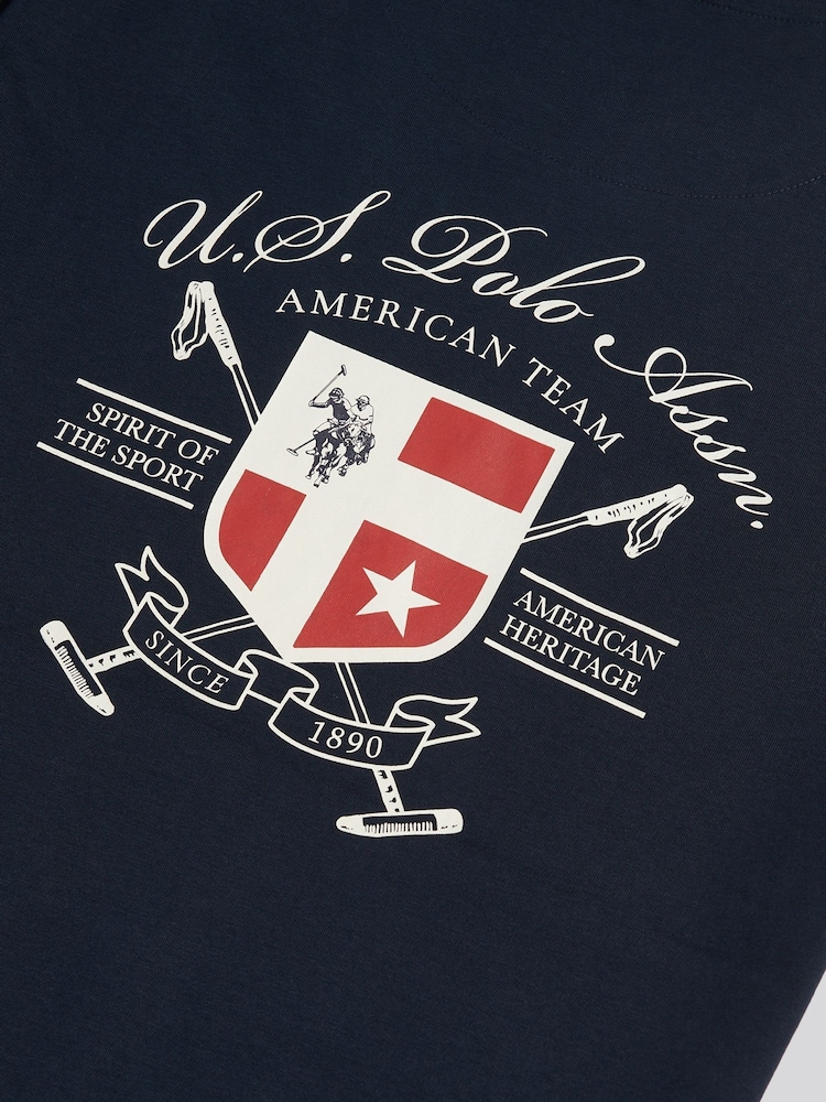 U.S. Polo Assn. Front & Back Crest Graphic T-Shirt - Bild 9 av 9