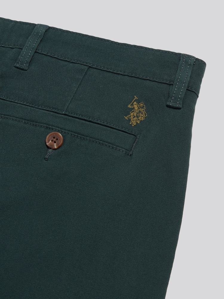 U.S. Polo Assn. Green Classic Chinos Trousers - Image 3 of 3 U.S. Polo Assn. Green Classic Chinos Trousers - Image 3 of 3