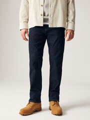 Blue Indigo Rinse Straight Fit Motion Flex Jeans - Image 1 of 11