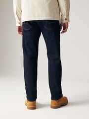 Blue Indigo Rinse Straight Fit Motion Flex Jeans - Image 3 of 11