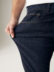 Blue Indigo Rinse Straight Fit Motion Flex Jeans - Image 6 of 11